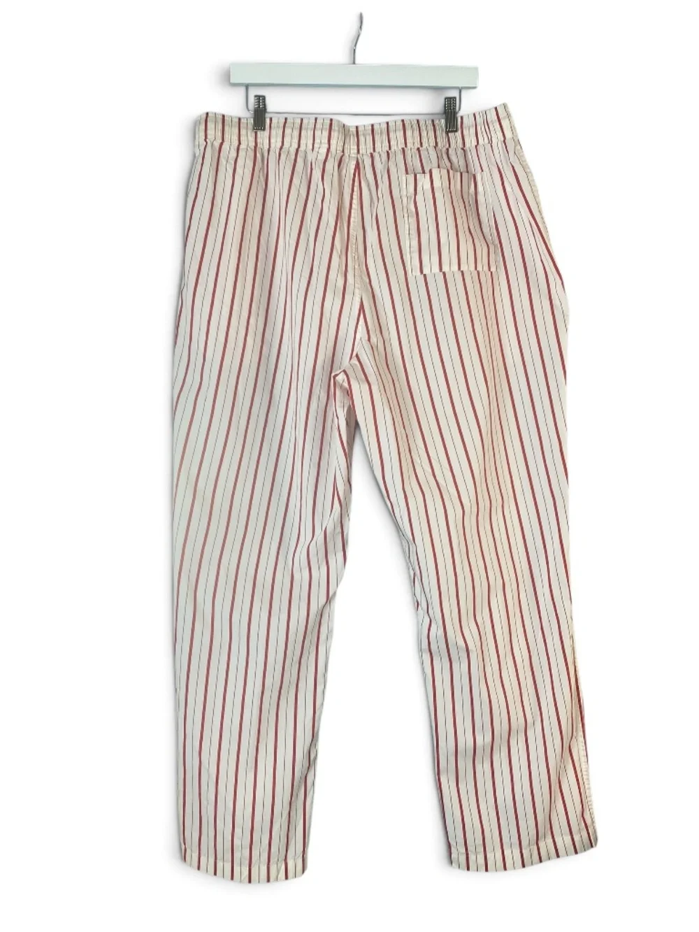 J.Crew Cotton Poplin Pajama Set Men’s XL Red White Stripe Unisex